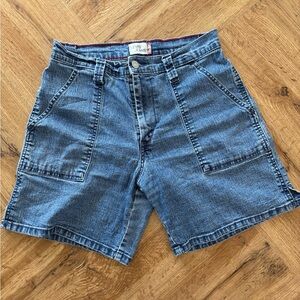 Levi’s High Rise Carpenter Denim Shorts Utility Pockets Size 8